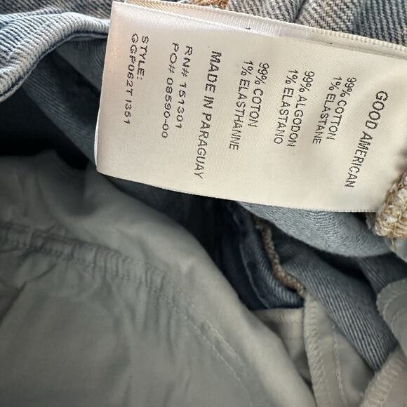 Good American Womens Straight Jeans Size 15 Style GGP062T 5 Pocket Denim - Picture 6 of 6